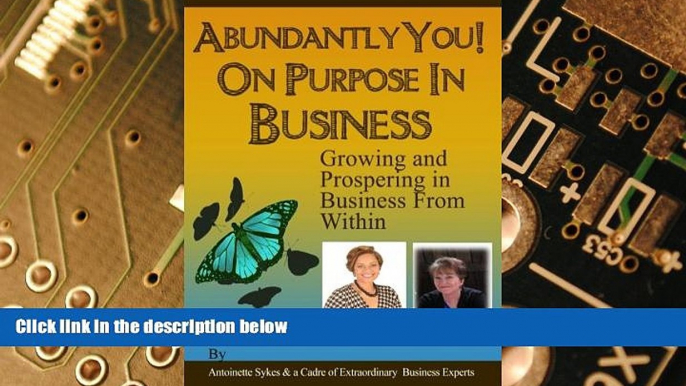 Big Deals  Abundantly You! On Purpose In Business: Designing a Life and Business (Bounceback)