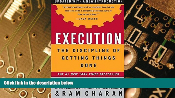 READ FREE FULL  Execution: The Discipline of Getting Things Done  Download PDF Online Free