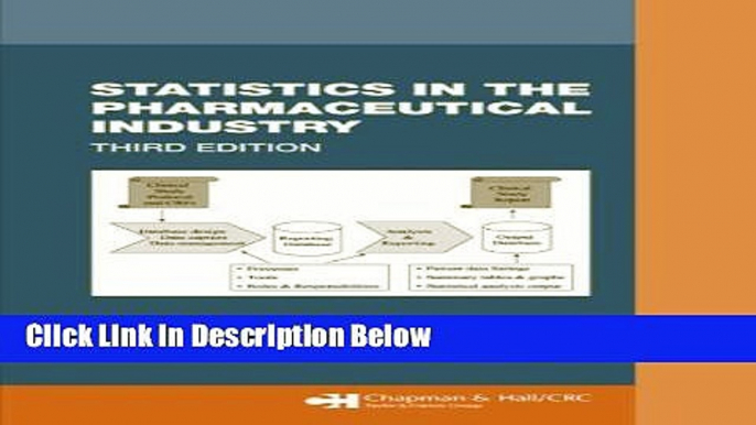 [PDF] Statistics In the Pharmaceutical Industry, 3rd Edition (Chapman   Hall/CRC Biostatistics