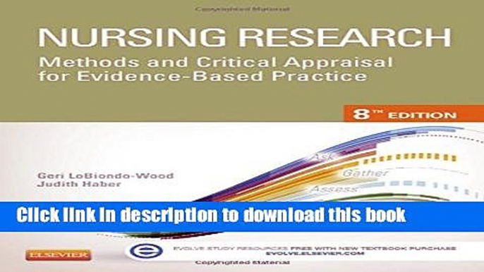 Download Nursing Research: Methods and Critical Appraisal for Evidence-Based Practice, 8e (Nursing