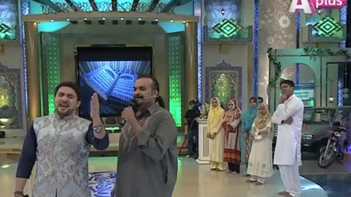 "BATAON MAIN KE KIA HUSSAIN(a.s.) HAI " BY: SYED FARHAN ALI WARIS & AMJAD SABRI    ON A-PLUS