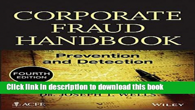 Read Books Corporate Fraud Handbook: Prevention and Detection PDF Online