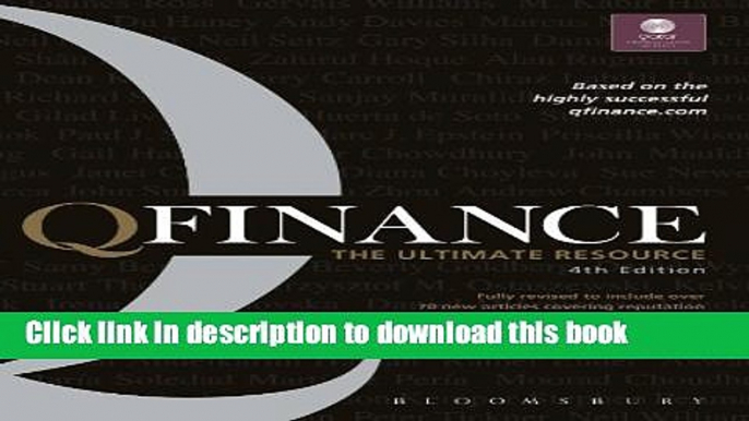 Download Books QFINANCE: The Ultimate Resource, 4th edition ebook textbooks