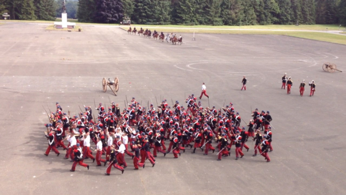 La reconstitution du Triomphe du tonneau