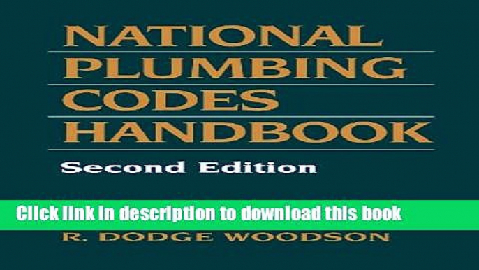 Download National Plumbing Codes Handbook  Ebook Free