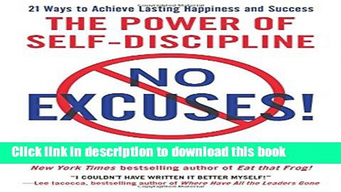 Read Books No Excuses!: The Power of Self-Discipline Ebook PDF