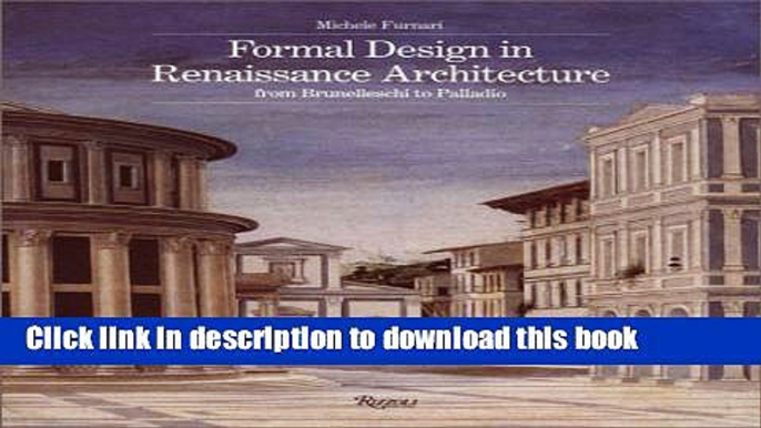 Read Formal Design in Renaissance Architecture  Ebook Free