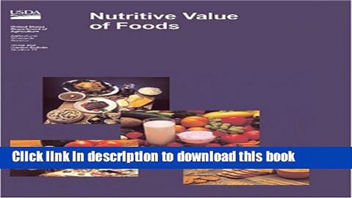 Read Books Nutritive Value of Foods E-Book Free