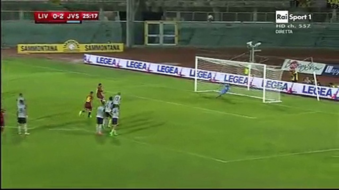 1-2 Cellini Penalty Goal Italy Coppa Italia Round 1 - 29.07.2016, Livorno Calcio 1-2 Juve Stabia