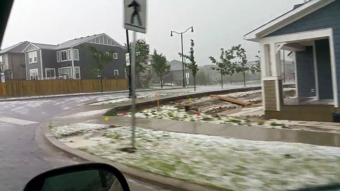 Okotoks, AB Canada hail storm - 28 June 2016