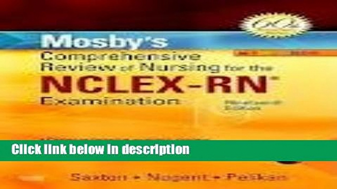 Ebook Mosby s Comprehensive Review of Nursing for NCLEX-RNÂ® Examination 19th (nineteenth) edition