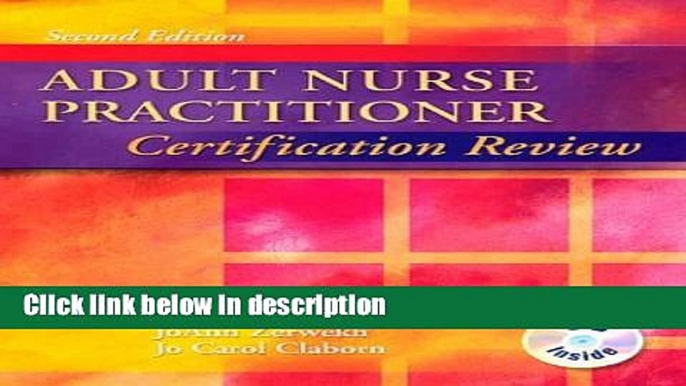 Books Adult Nurse Practitioner Certification Review, 2e Full Online