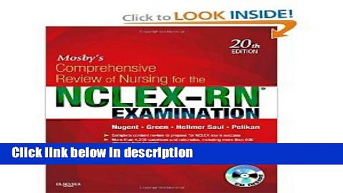 Ebook Mosby s Comprehensive Review of Nursing for the NCLEX-RNÂ® Examination, 20e (Mosby s