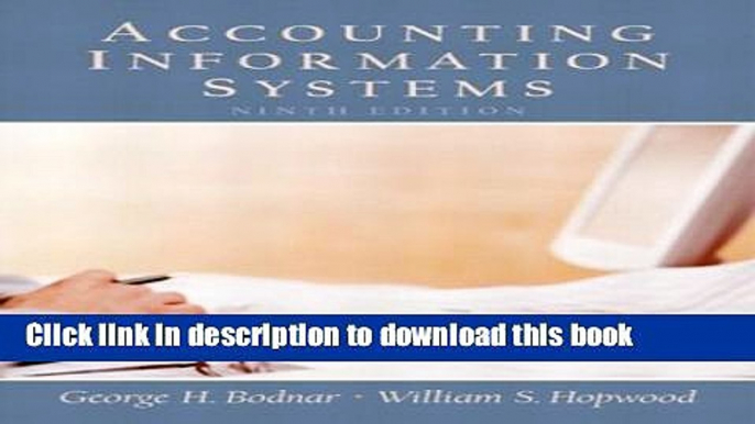 Read Books Accounting Information Systems (9th Edition) E-Book Free