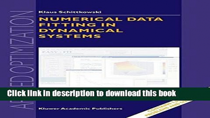 Books Numerical Data Fitting in Dynamical Systems: A Practical Introduction with Applications and