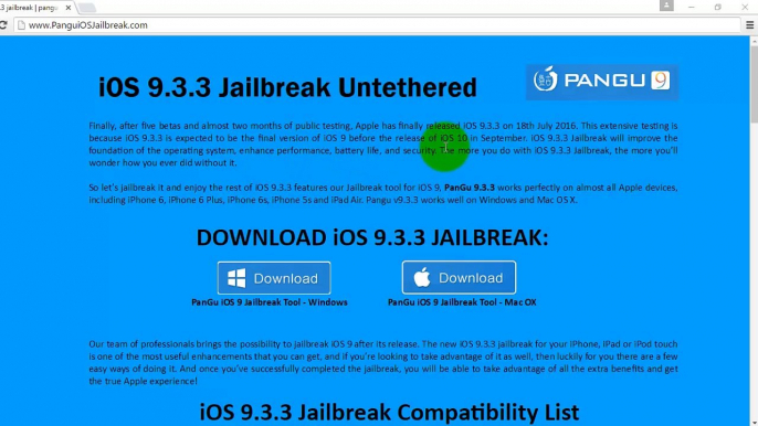 HowTo ios 9.3.3 jailbreak iPhone 6s plus, iPod Touch, iPad