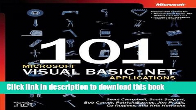 Read Book 101 MicrosoftÂ® Visual BasicÂ® .NET Applications (Developer Reference) E-Book Free