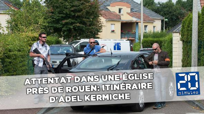 Attentat dans une église près de Rouen: Itinéraire d'Adel Kermiche