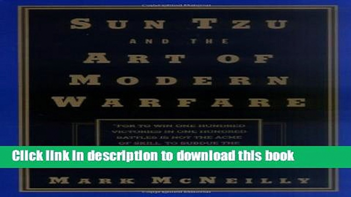 Read Sun Tzu and the Art of Modern Warfare  Ebook Free