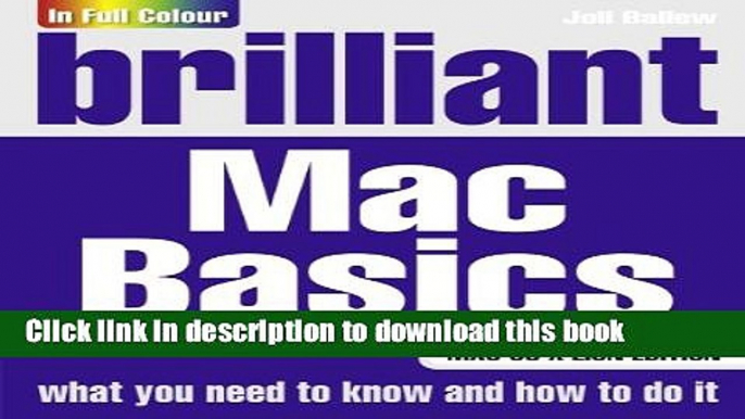 Download Brilliant Mac Basics (2nd Edition) Ebook Free