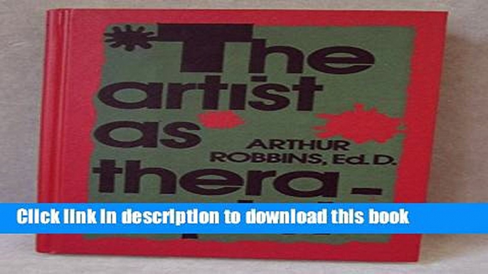 Books The Artist As Therapist Full Download