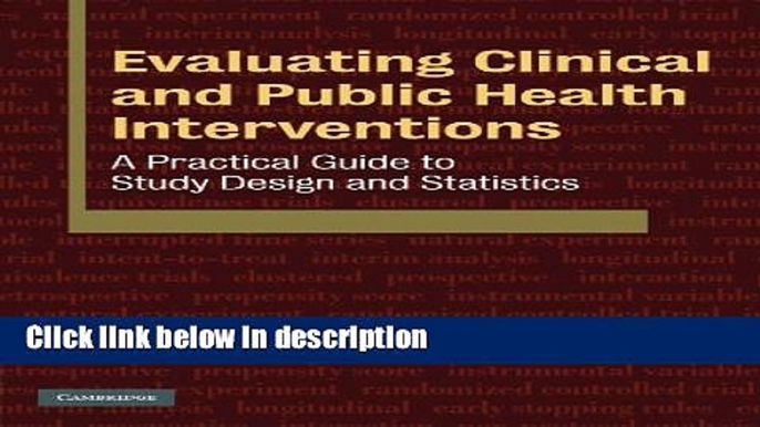 Ebook Evaluating Clinical and Public Health Interventions: A Practical Guide to Study Design and