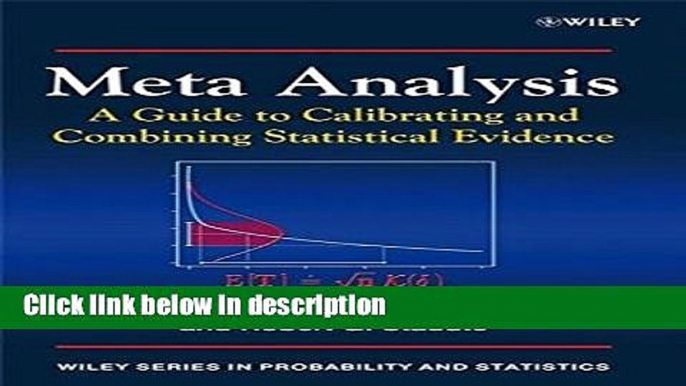 Ebook Meta Analysis: A Guide to Calibrating and Combining Statistical Evidence Full Online