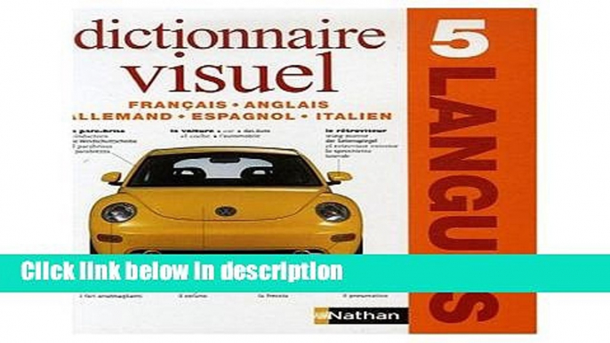 Books FIve Language Visual Dictionary : English French German Italian Spanish Free Online