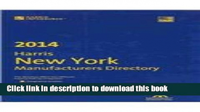 Ebook Harris New York Manufacturers Directory 2014 Full Online