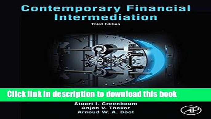 Books Contemporary Financial Intermediation Full Download