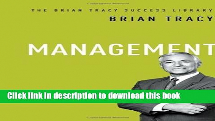 Ebook Management (The Brian Tracy Success Library) by Tracy, Brian (2014) Hardcover Free Online