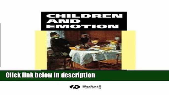 Books Children and Emotion: The Development of Psychological Understanding Full Online