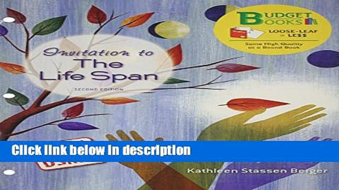 Ebook Loose-leaf Version for Invitation to the Life Span with DSM5 Update Free Download