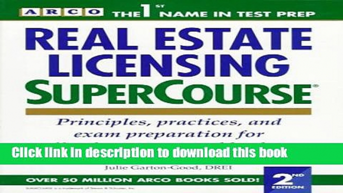 Books Real Estate Licensing Supercourse Full Download