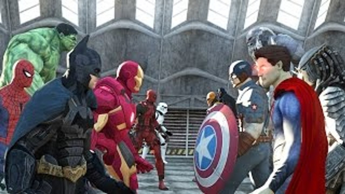 Batman vs Superman vs Captain America vs Ironman vs Hulk vs Deadpool vs Spiderman vs Goku