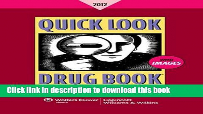 [PDF] Quick Look Drug Book 2012 Read Online