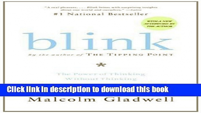 Ebook Blink: The Power of Thinking Without Thinking Free Online