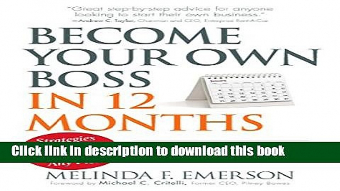 Books Become Your Own Boss in 12 Months: A Month-by-Month Guide to a Business that Works Free Online