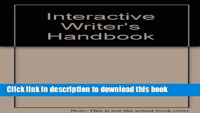 Download  Interactive Writers Handbook  {Free Books|Online