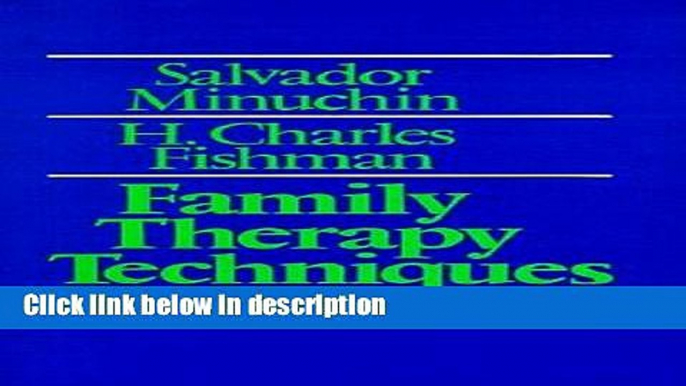 Ebook Family Therapy Techniques Full Online