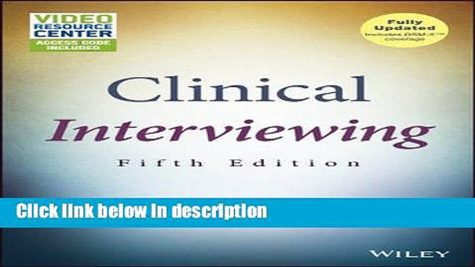 Ebook Clinical Interviewing, with Video Resource Center Full Online