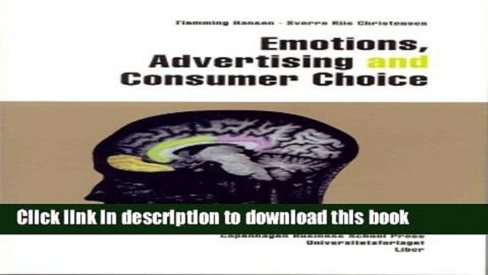 Books Emotions, Advertising and Consumer Choice Full Online