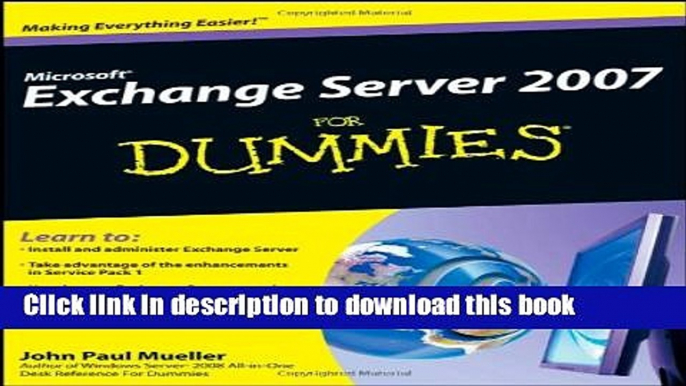 Ebook Microsoft Exchange Server 2007 For Dummies Full Online