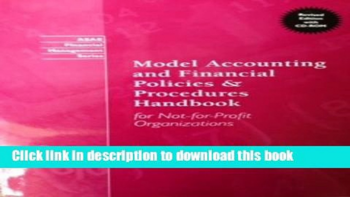 Ebook Model Accounting and Financial Policies   Procedures Handbook for Not-For-Profit