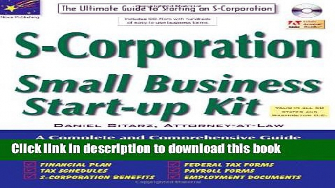 Books S-Corporation: Small Business Start-Up Kit Full Online