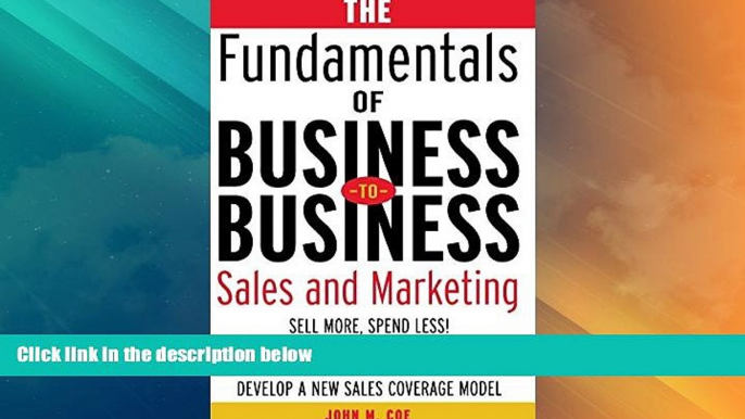 READ FREE FULL  The Fundamentals of Business-to-Business Sales   Marketing  READ Ebook Full Ebook