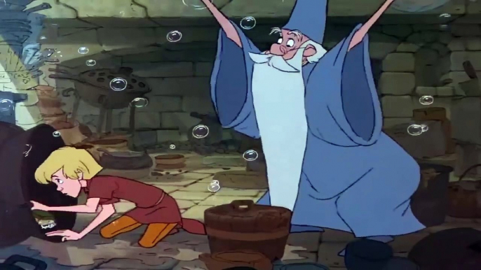 The Sword in The Stone + Merlin enchants the dishes Higitus Figitus Reprise HD