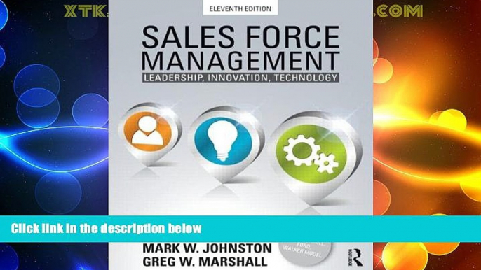 READ FREE FULL  Sales Force Management: Leadership, Innovation, Technology - 11th edition