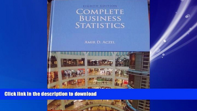 FAVORIT BOOK Complete Business Statistics READ EBOOK