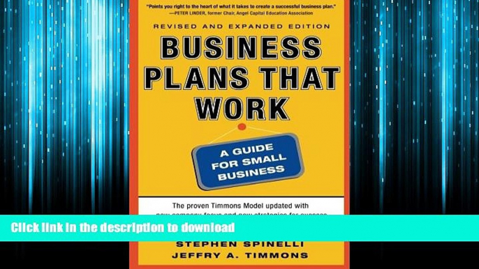 READ PDF Business Plans that Work: A Guide for Small Business 2/E READ EBOOK